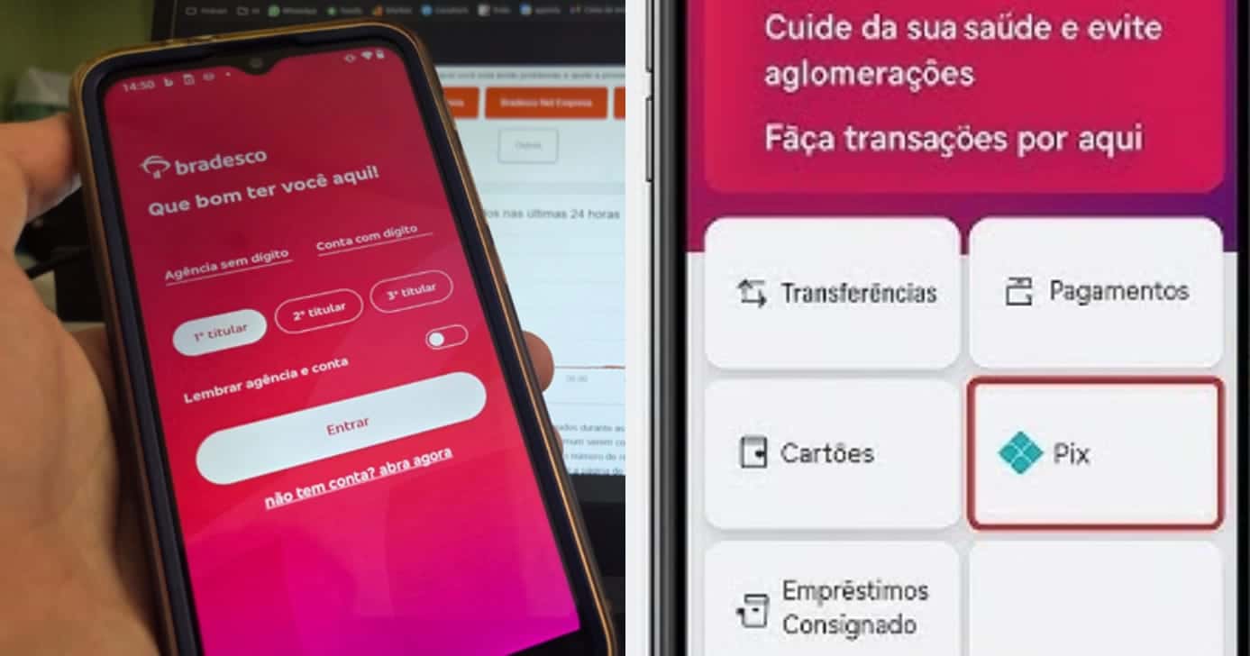 Acesse Pix no Bradesco (Foto: Divulgação)