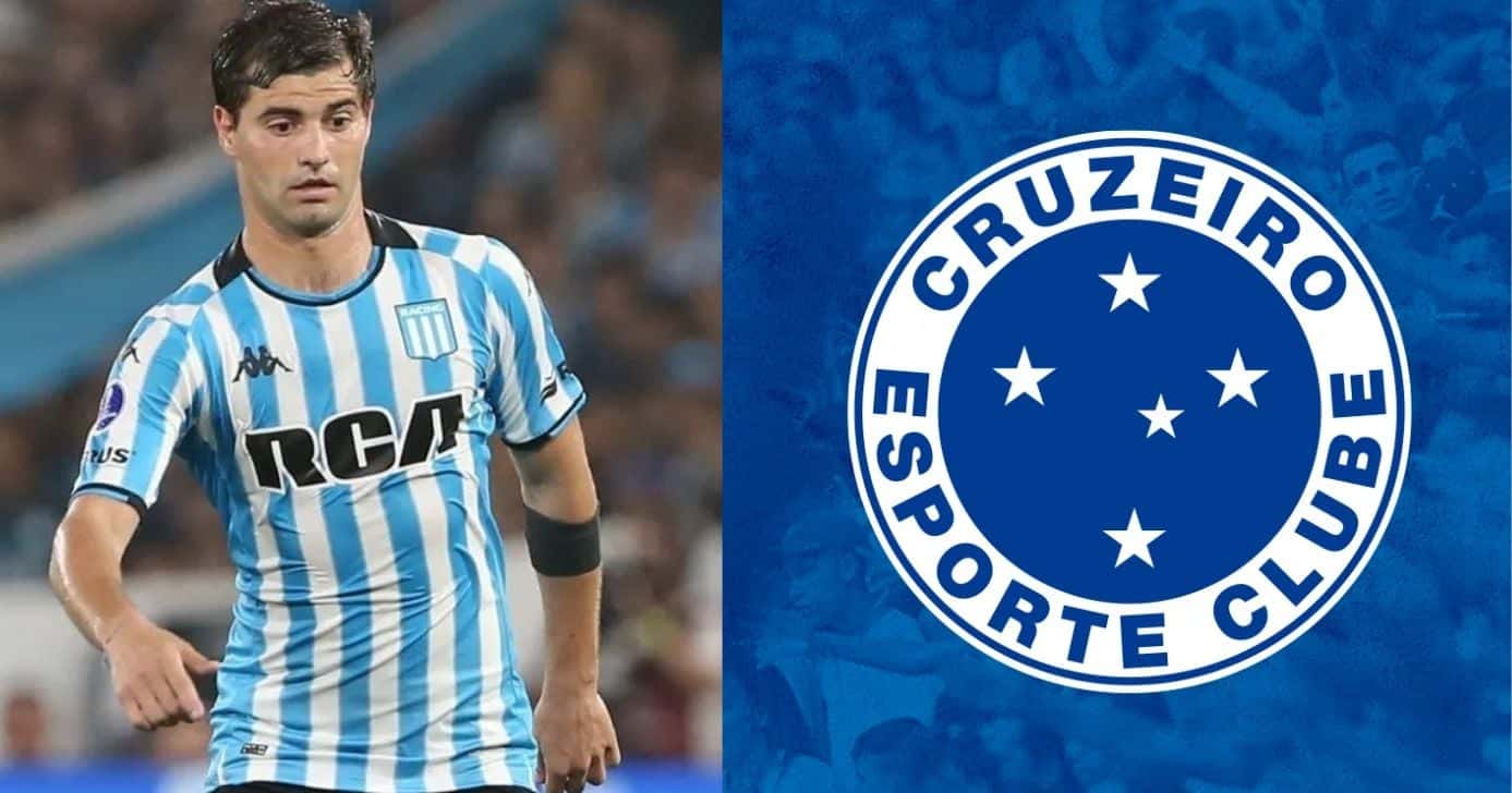 Santiago Sosa / Logo do Cruzeiro - Montagem: TV FOCO