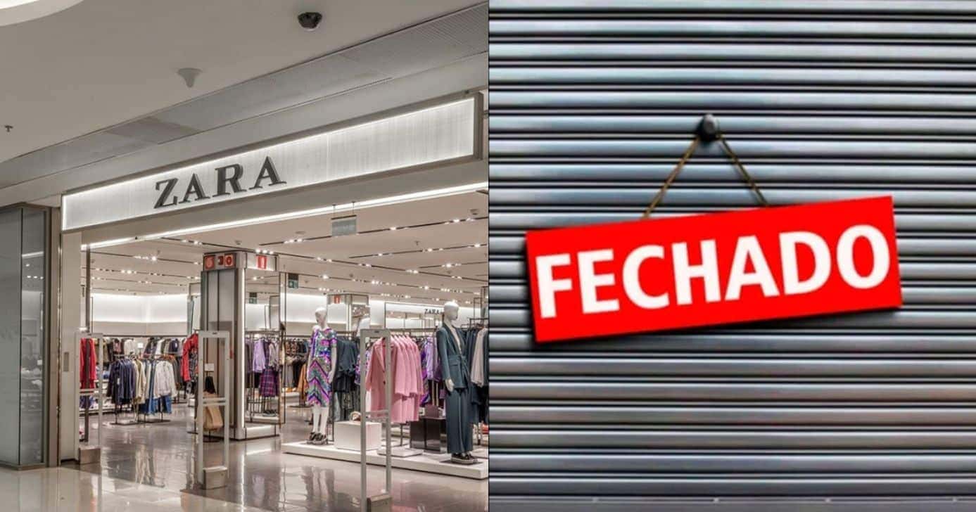 Dona da Zara anuncia fechamento de 136 lojas físicas e confirma reviravolta - Foto: Montagem