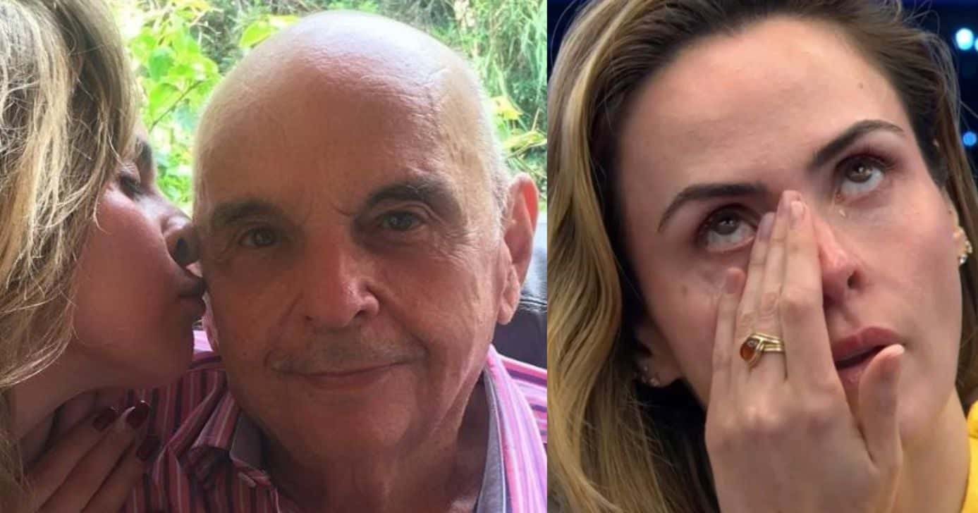 Ana Paula e o pai (Foto: Reprodução / Instagram / Globoplay)
