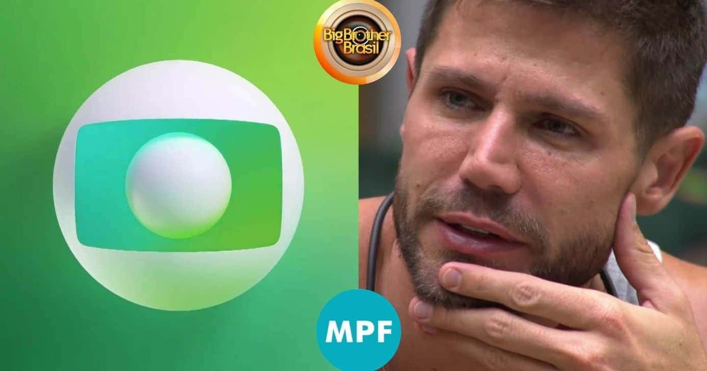 Globo é notificada pelo MP por atitude de Jonas no BBB26 (Foto: Reprodução / Instagram / Globo / Montagem TV Foco)