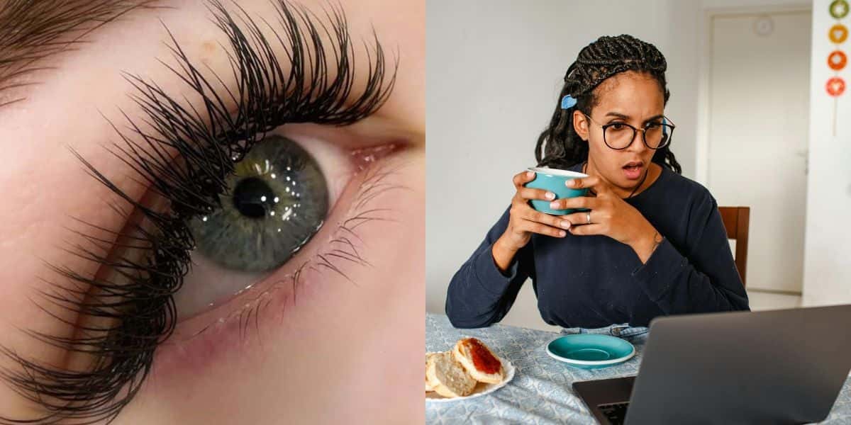 Truque para deixar os cílios curvados (Reprodução: Montagem TV Foco)