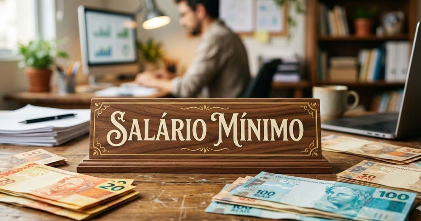 Ilustração salário mínimo (Foto: Montagem TV Foco / GMN)