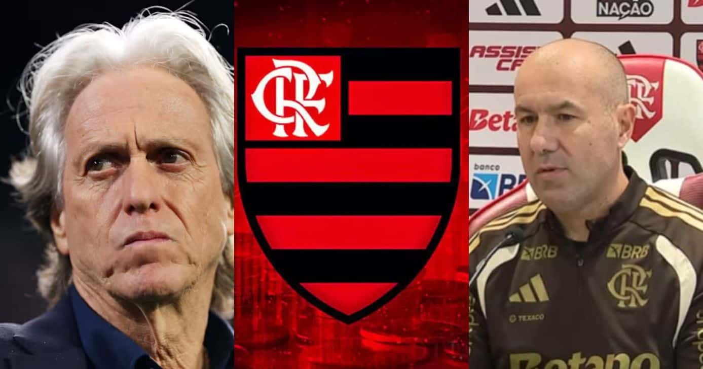 Jorge Jesus no Flamengo como substituto de Leonardo Jardim ganha decisão hoje - Foto: Montagem
