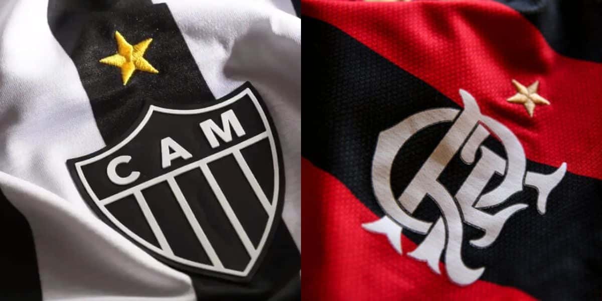 Atlético-MG / Flamengo (Reprodução: Montagem TV Foco)