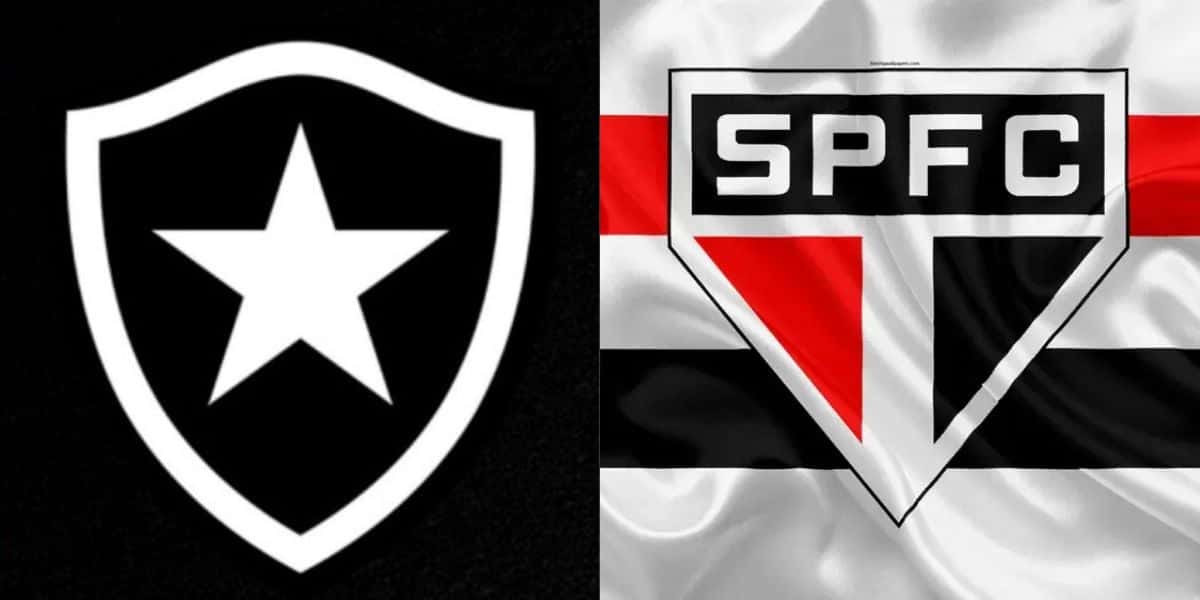 Botafogo e São Paulo e acordo para liberação de atacante (Reprodução: Montagem TV Foco)