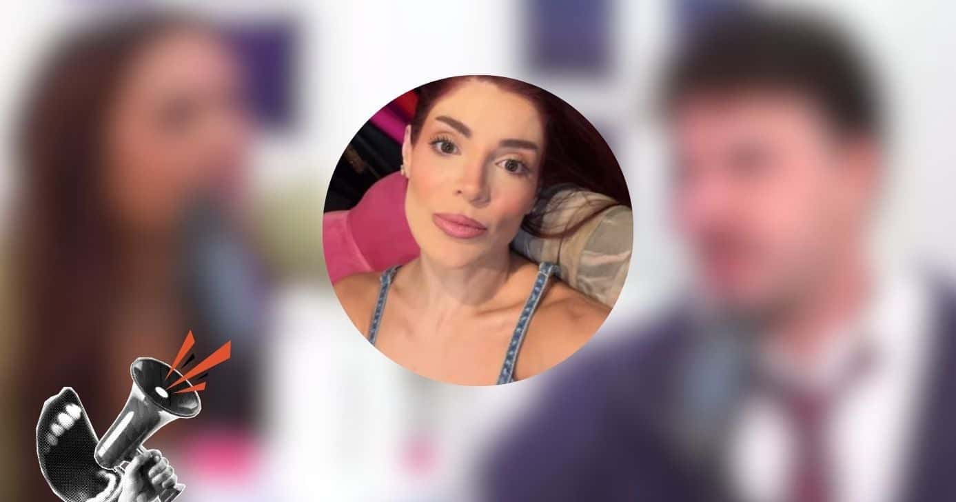 Ilustração de apresentadora, famoso e Gkay (Foto: Reprodução / YouTube / Instagram)