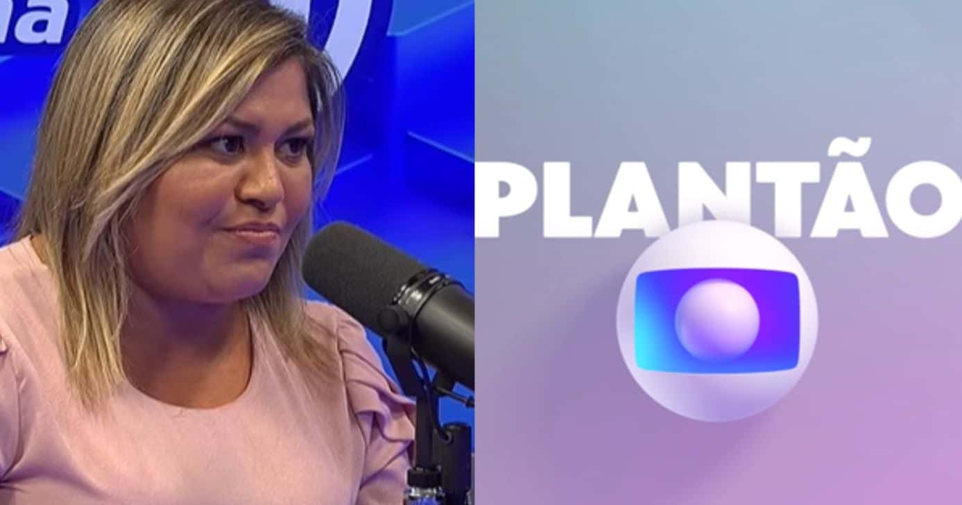 Lene Sensitiva e logo do Plantão da Globo (Fotos: Reprodução / YouTube / Globo)