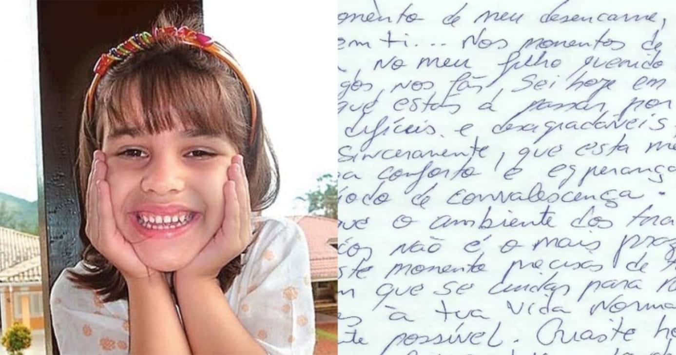 Veja o que estava escrito em carta psicografada de Isabella Nardoni (Foto: Divulgação)