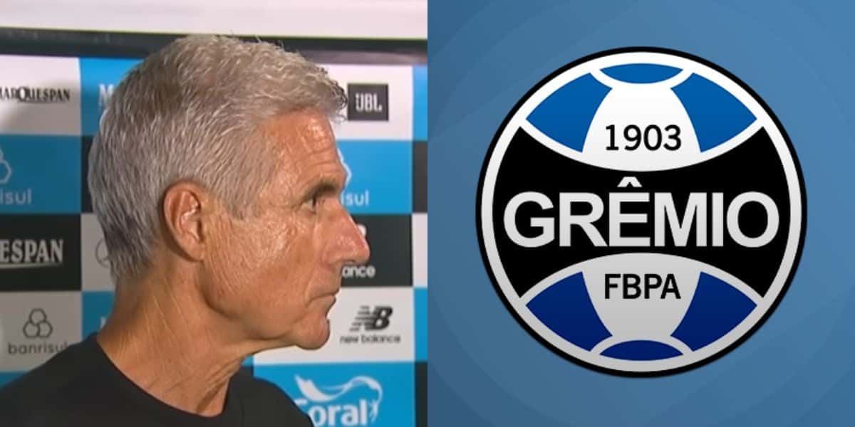 Luís Castro comunicado sobre possível saída de 4 jogadores do Grêmio (Reprodução: Youtube)