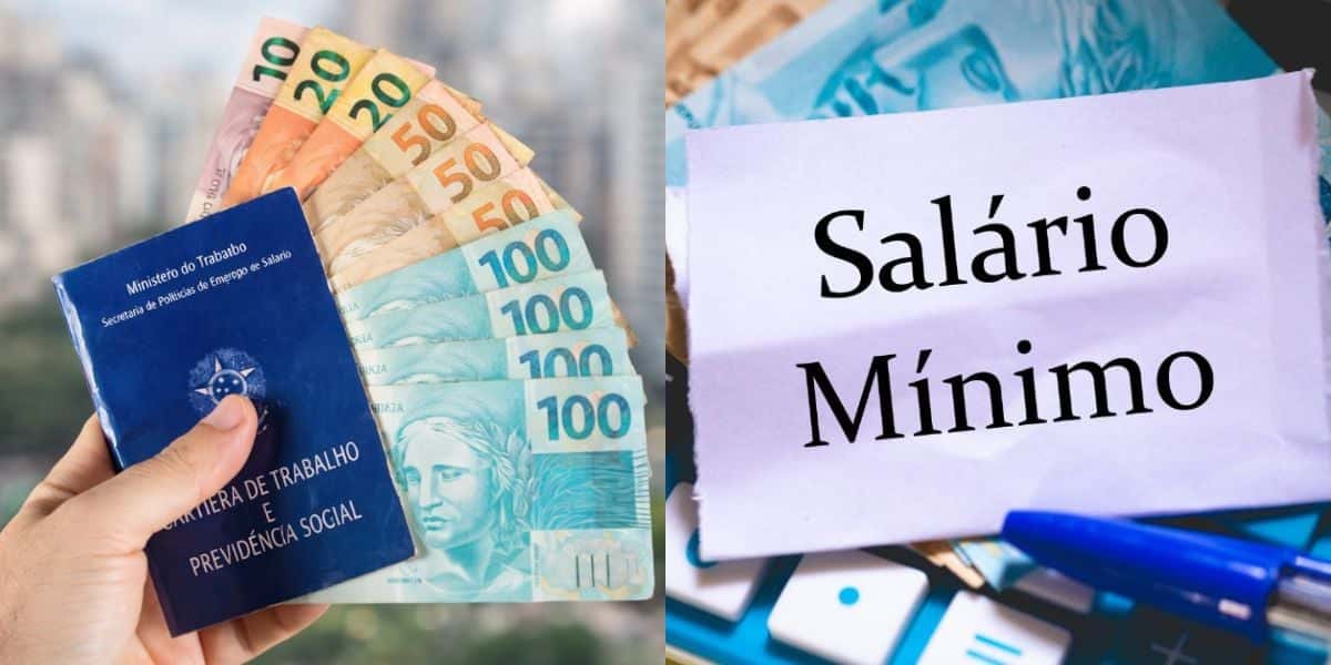 Reajuste no salário mínimo de lista de CLTs (Reprodução: Montagem TV Foco)