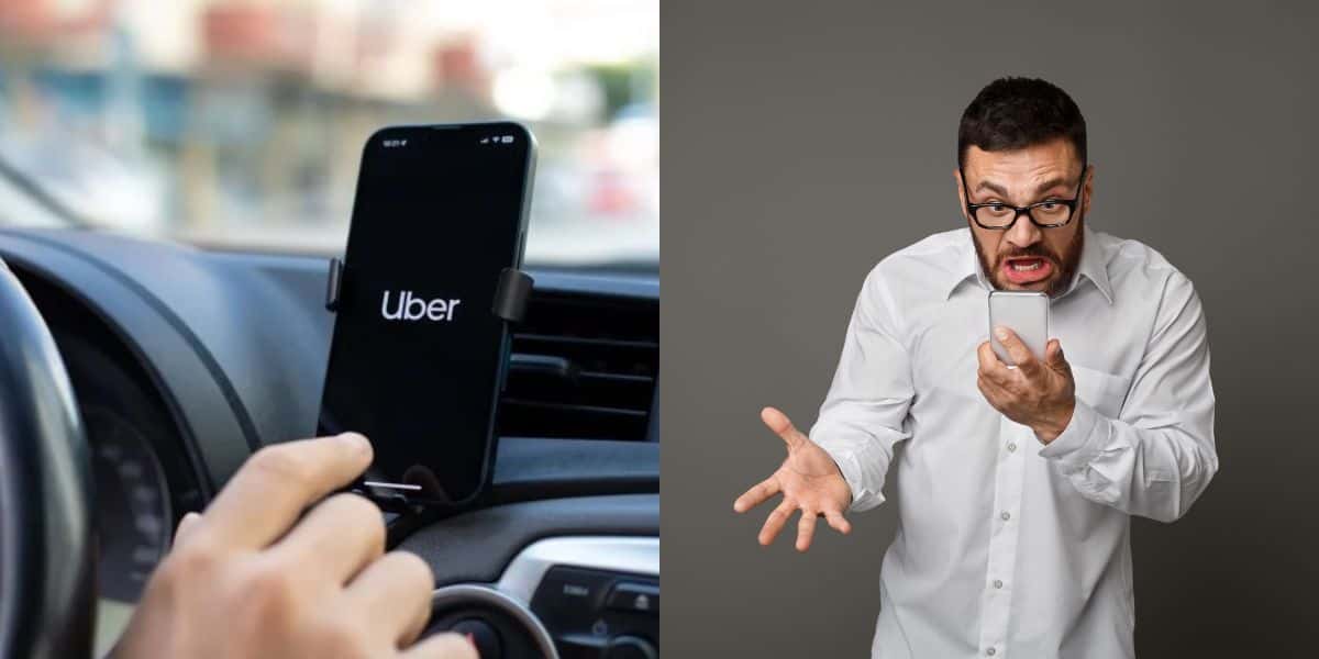 Uber motivo cancelamento de corrida (Reprodução: Montagem TV Foco)