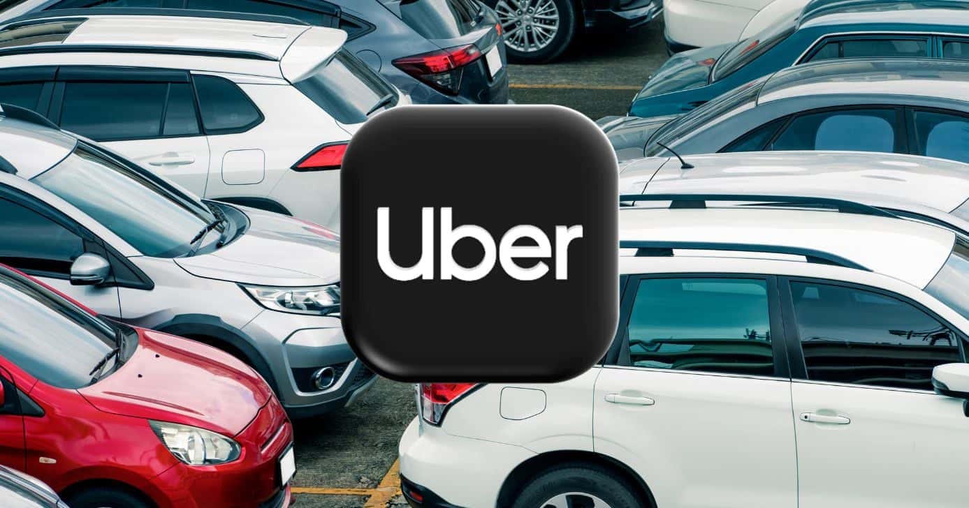 Ilustrações carros e logo Uber (Foto: Montagem TV Foco / Canva / Internet)