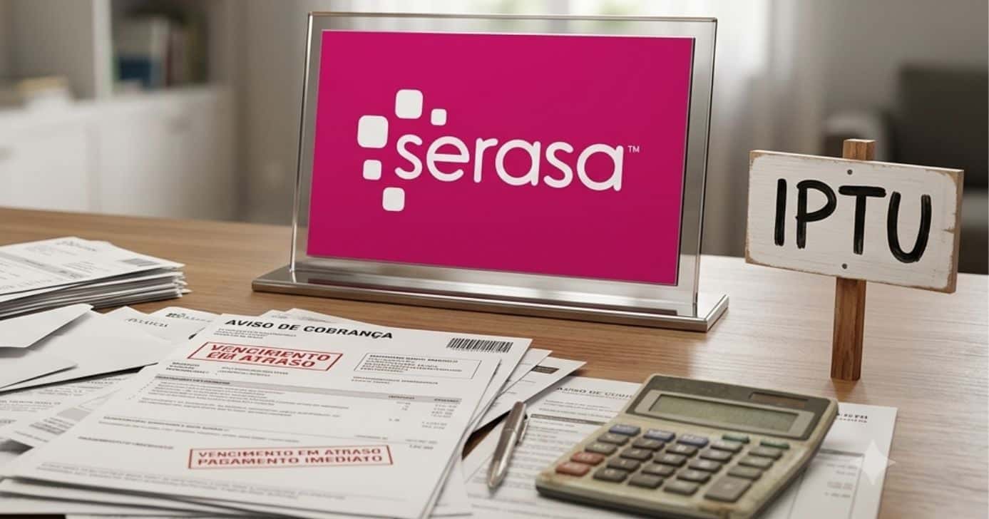 Ilustrações dívidas, Serasa e IPVA (Foto: Montagem TV Foco / GMN)