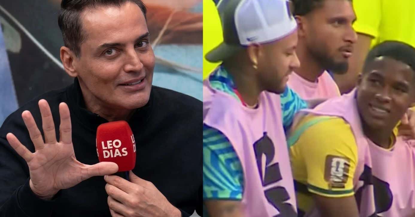 Leo Dias, Neymar e Endrick (Fotos: Reproduções / YouTube / Globo)