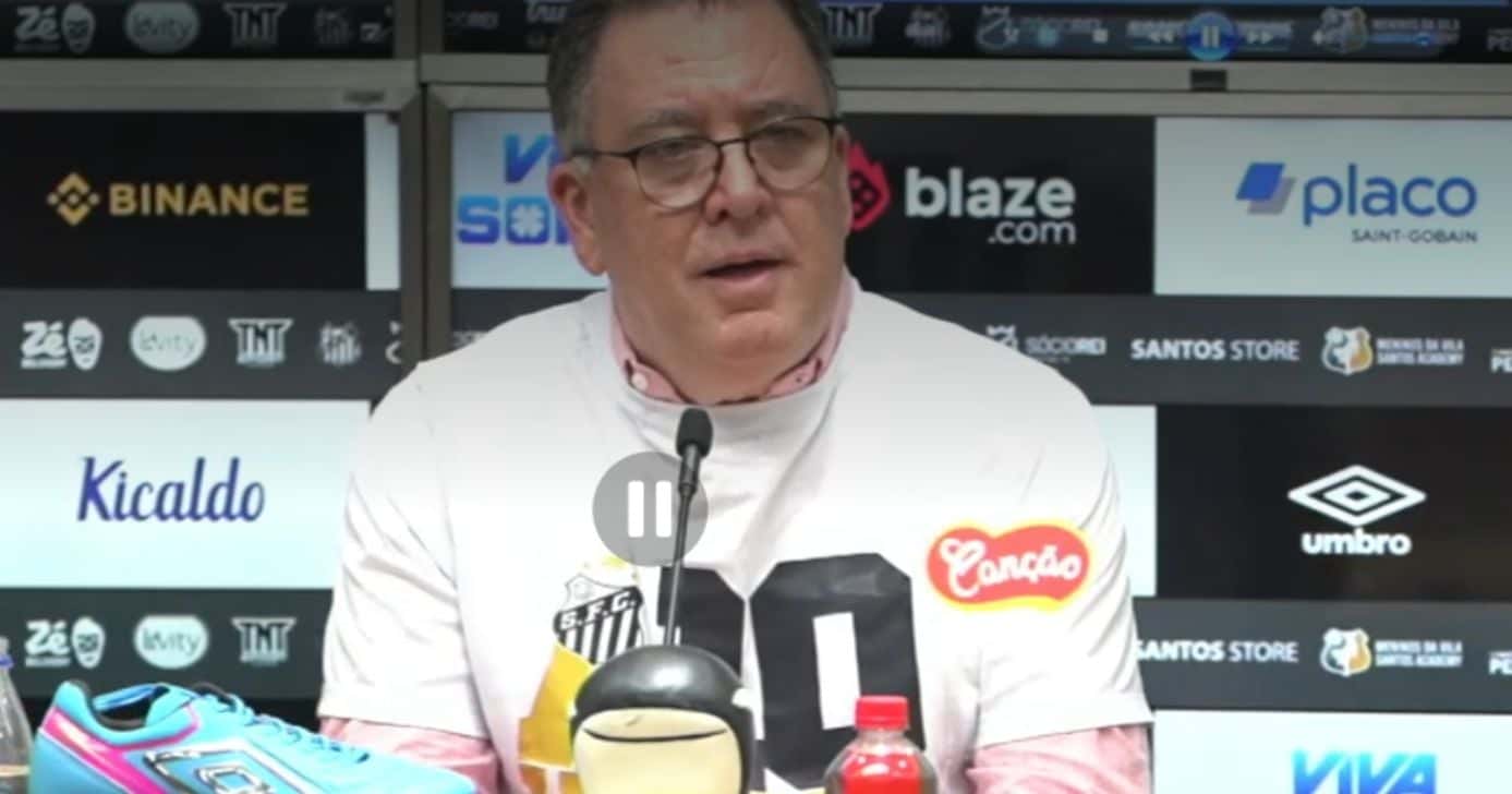 Teixeira, no Santos - Foto: YouTube