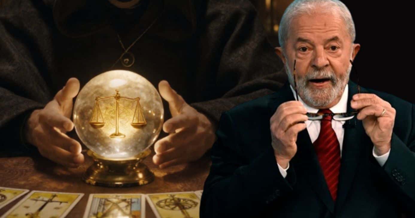 Ilustração de vidente e Lula (Fotos: Reprodução / Globo / Canva / Montagem TV Foco)