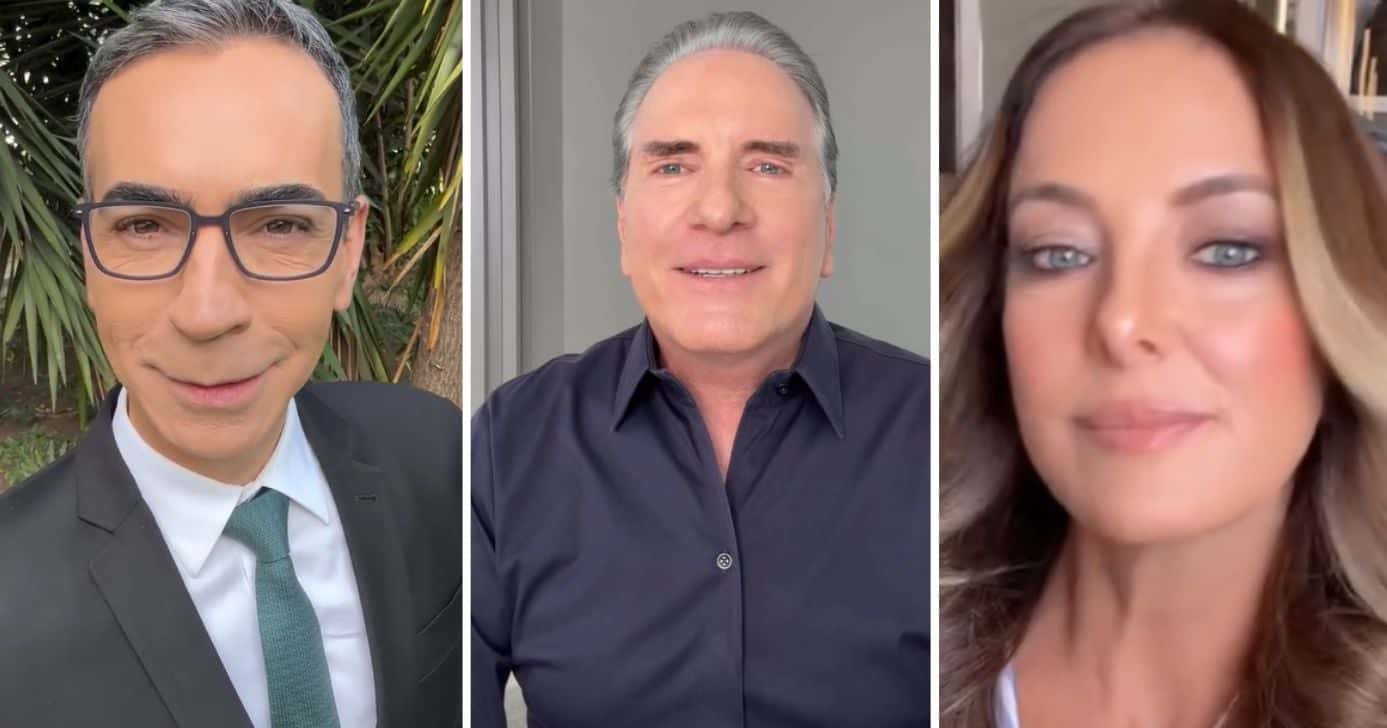 César Tralli, Roberto Justus e Ticiane Pinheiro (Foto: Reprodução / Instagram)