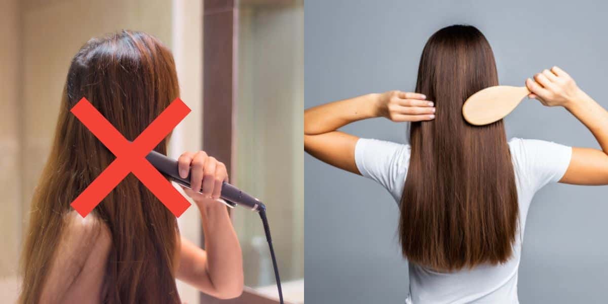 Cabelo liso sem química e chapinha (Reprodução: Montagem TV Foco)