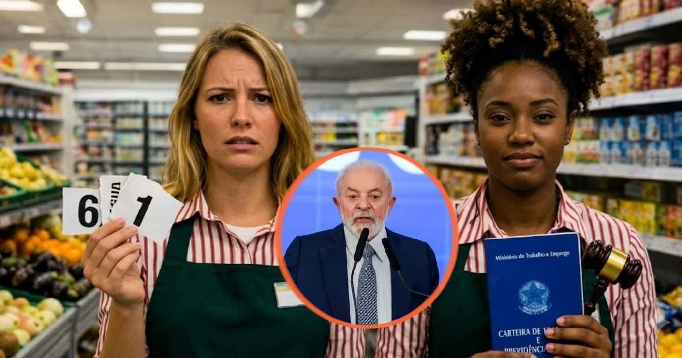 Decisão do governo impacta as expectativas quanto ao fim da escala 6x1 (Foto Reprodução/Montagem/Lennita/TV Foco/Agência Brasil/Canva)