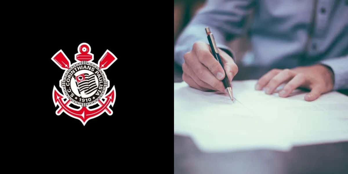 Corinthians assina com atacante até 2028 (Reprodução: Montagem TV Foco)