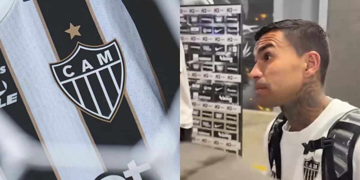 Dudu e mais 3 na barca de saídas do Atlético-MG (Reprodução: Itatiaia / Youtube)