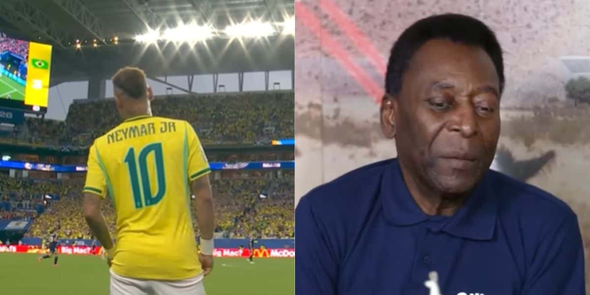 Neymar se iguala a Pelé na seleção brasileira (Reprodução: Caze TV)