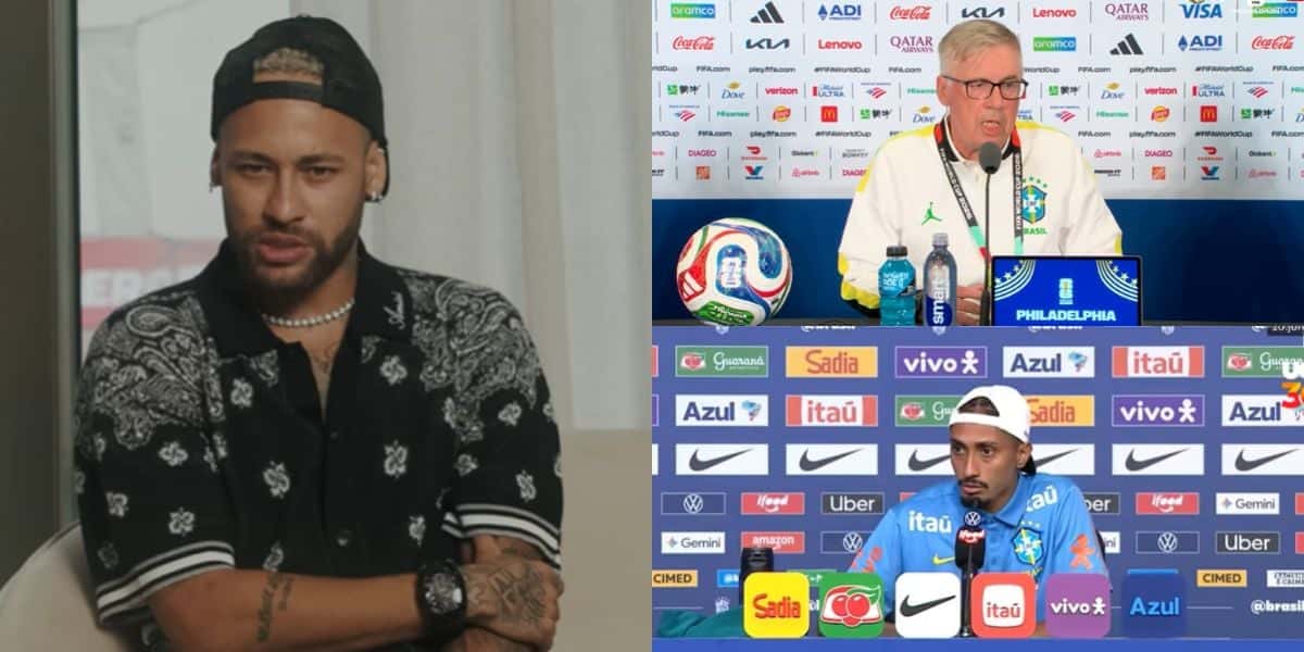 Ancelotti pode escolher Neymar como substituto de Raphinha (Reprodução: : Youtube)