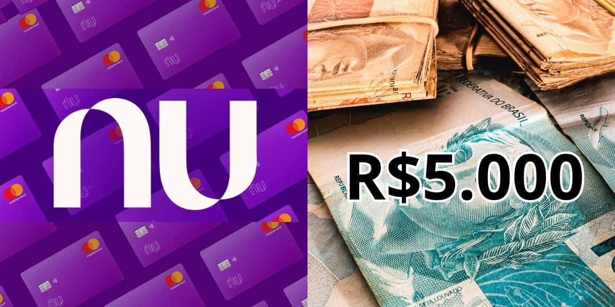 Veja quanto rende R$5 mil no Nubank (Reprodução: Montagem TV Foco)
