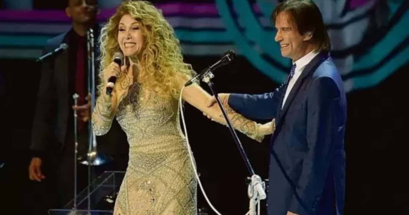 Roberto Carlos e Wanderléa (Foto: TV Globo)
