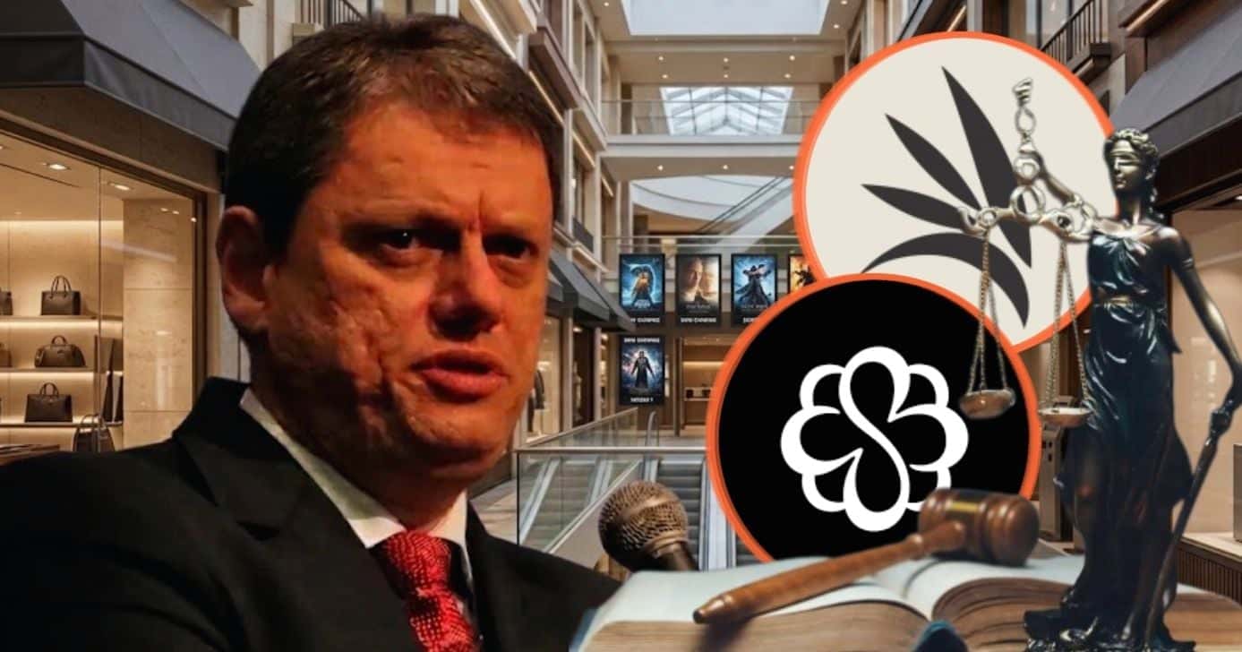 Lei de Tarcísio determina obrigações a grandes shoppings de SP, incluindo Eldorado e mais (Foto Reprodução/Montagem/TV Foco/Canva/GMN/Lennita/Globo/YouTube)