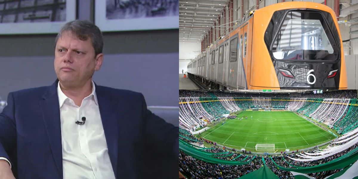 Tarcísio confirma 2 estações próximas ao estádio do Palmeiras (Reprodução: GloboNews)