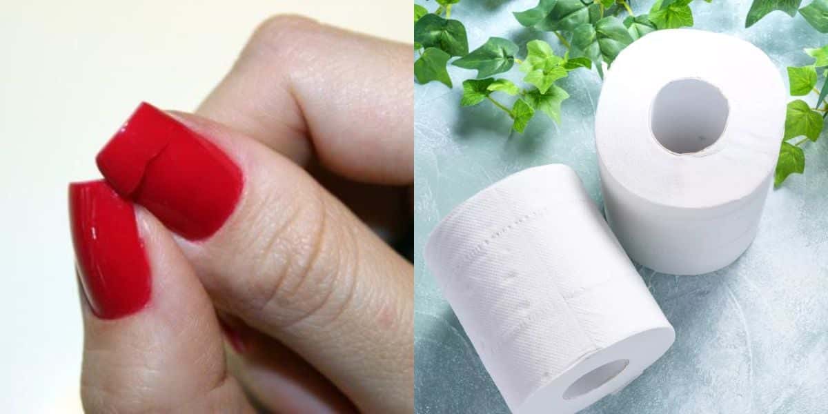 Papel higiênico para resolver a unha quebrada (Reprodução: Montagem TV Foco)
