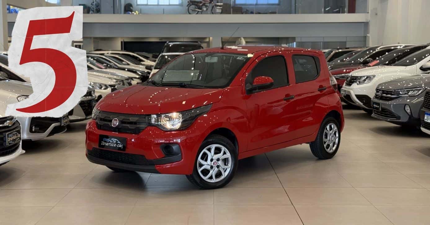 Além do Fiat Mobi: 5 carros para comprar por até R$50 mil (Foto Reprodução/Montagem/TV Foco/Canva/Paola)