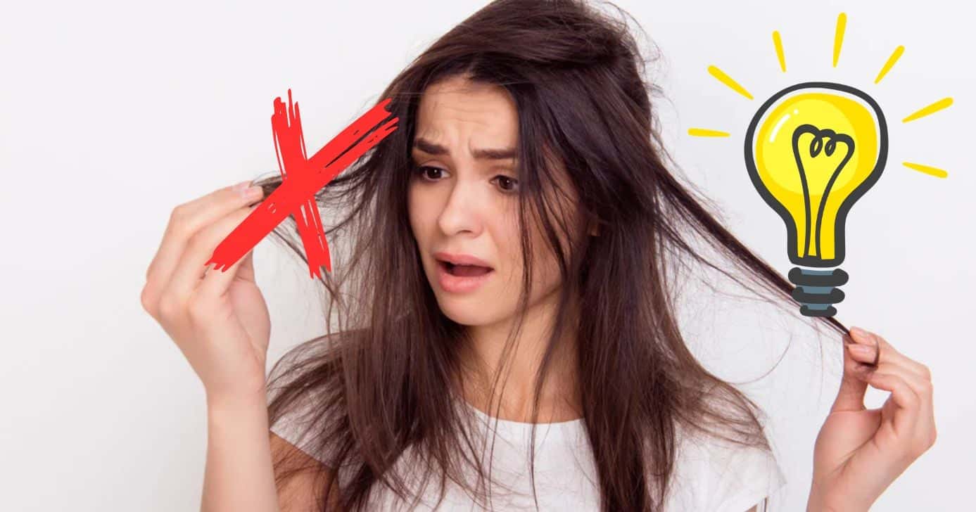 Esse truque ajuda mulheres com cabelo fino e ralo a terem um visual volumoso (Foto Reprodução/Montagem/TV Foco/Canva/Paola)
