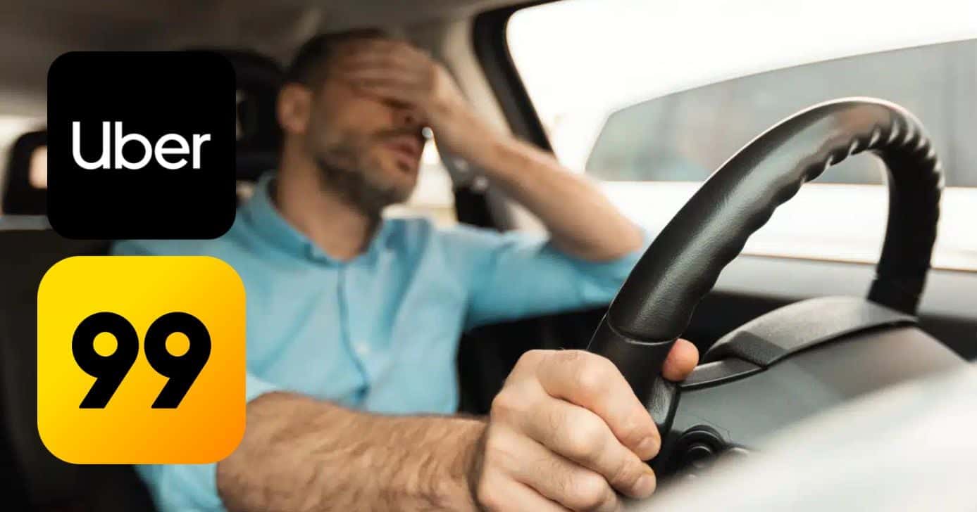 Uber e 99: Motoristas podem ter nome sujo e seguirem trabalhando? (Foto Reprodução/Montagem/TV Foco/Canva/Paola)