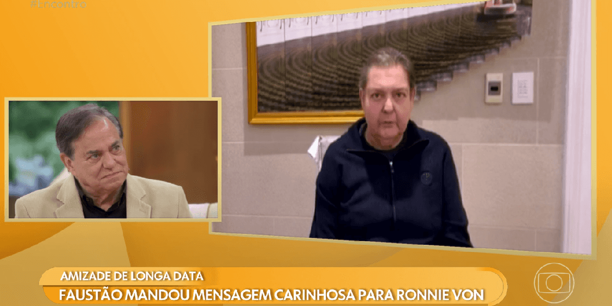 Ronnie Von revela presente que ganhou de Faustão no Encontro (Foto: Reprodução/ Globo)
