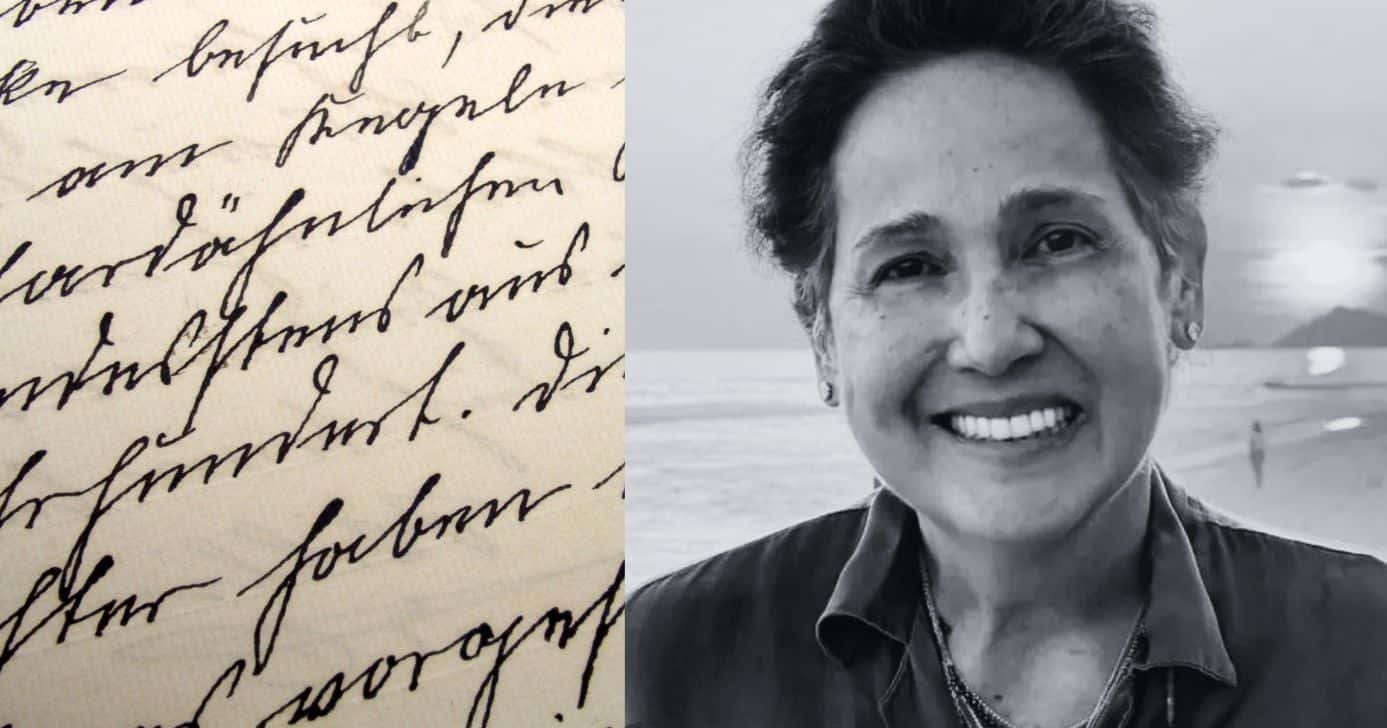 Ilustração carta e Claudia Jimenez (Fotos: Reproduções / Canva / Redes Sociais)