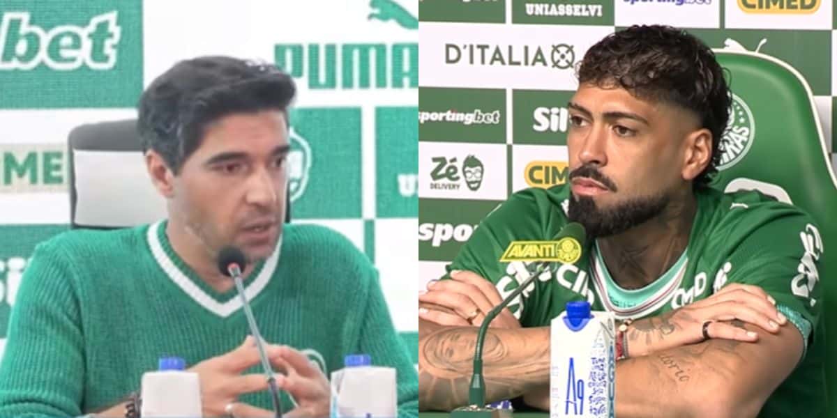 Abel Ferreira e Alexander Barboza dando entrevista (Reprodução: Youtube)