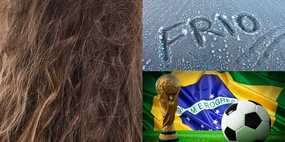 Cuidados para deixar o cabelo impecável no frio durante a Copa (Reprodução: Montagem TV Foco)