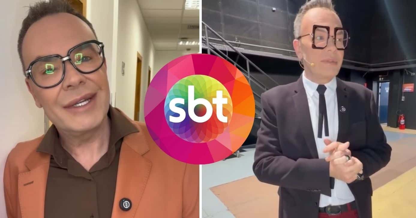 Felipeh Campos e logo do SBT (Fotos: Reprodução / Instagram)
