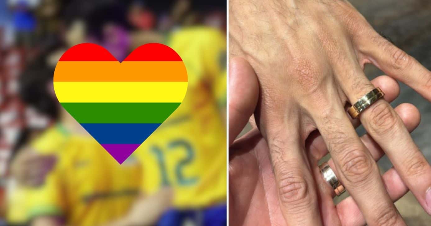 Jogador gay da Seleção Brasileira se casa com companheiro (Fotos: Reprodução / Instagram)