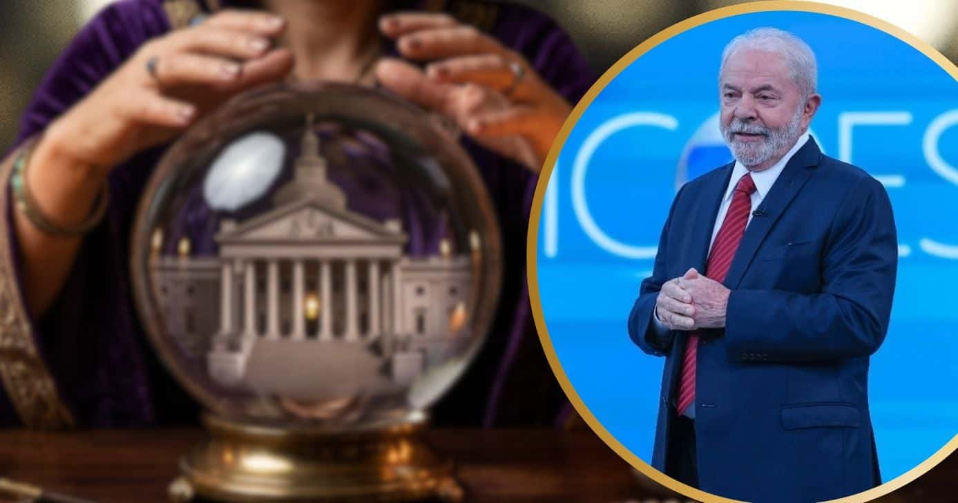 Ilustração de vidente e Lula (Foto: Reprodução / Canva / Globo / Montagem TV Foco)