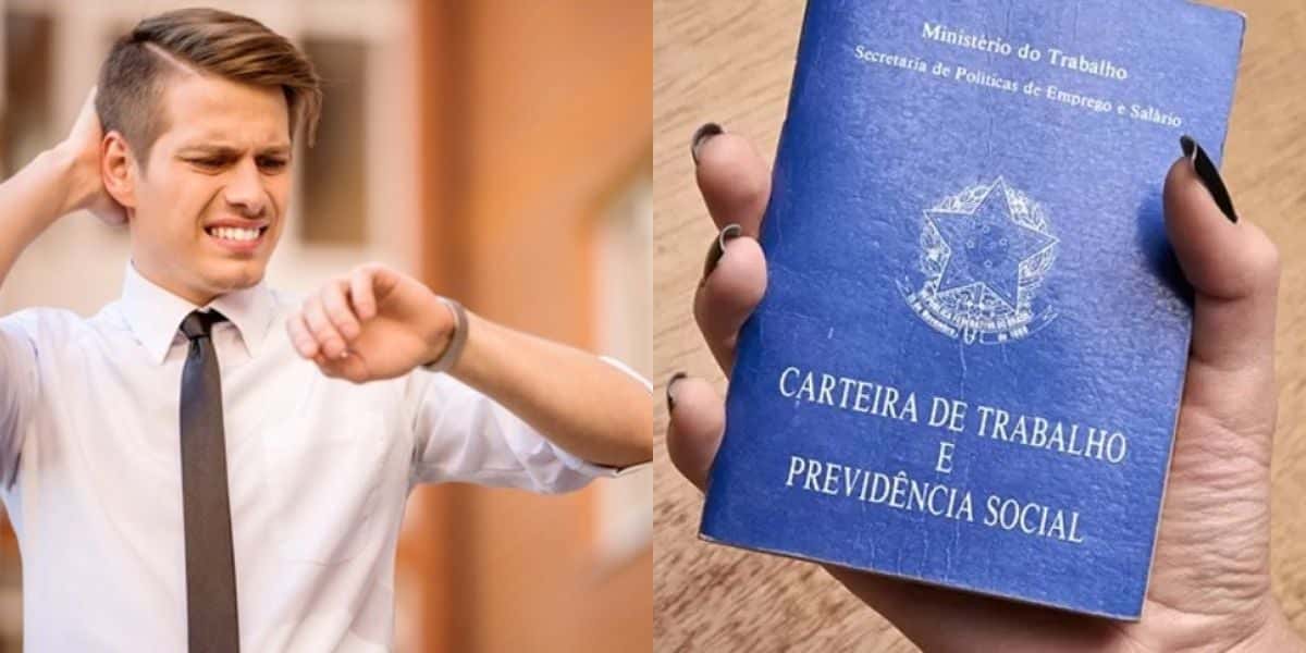 Direitos e problemas ao CLT que atrasa no trabalho (Reprodução: Montagem TV Foco)