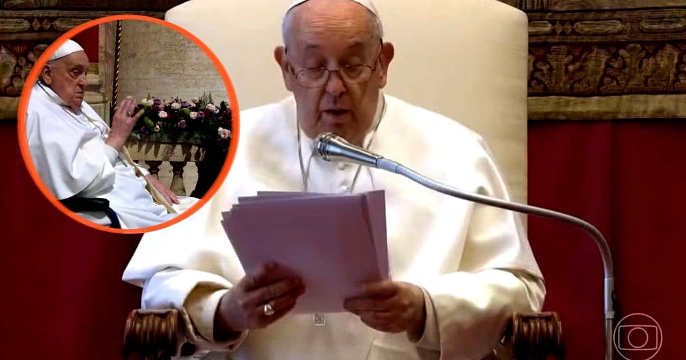 Últimas palavras do Papa Francisco foram divulgadas pelo Vaticano (Foto Reprodução/Montagem/TV Foco/Canva/Globo/Lennita)