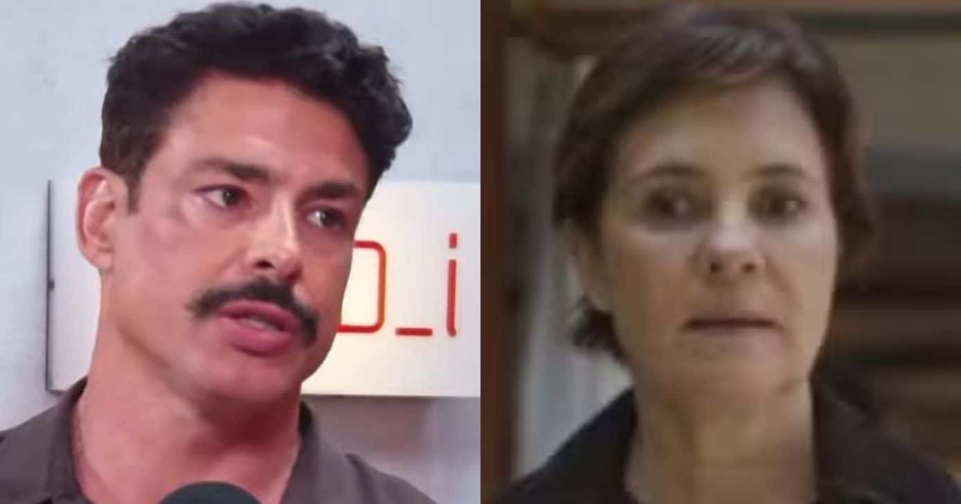 Cauã Reymond e Adriana Esteves (Fotos: Reproduções /Globo / GloboPlay)