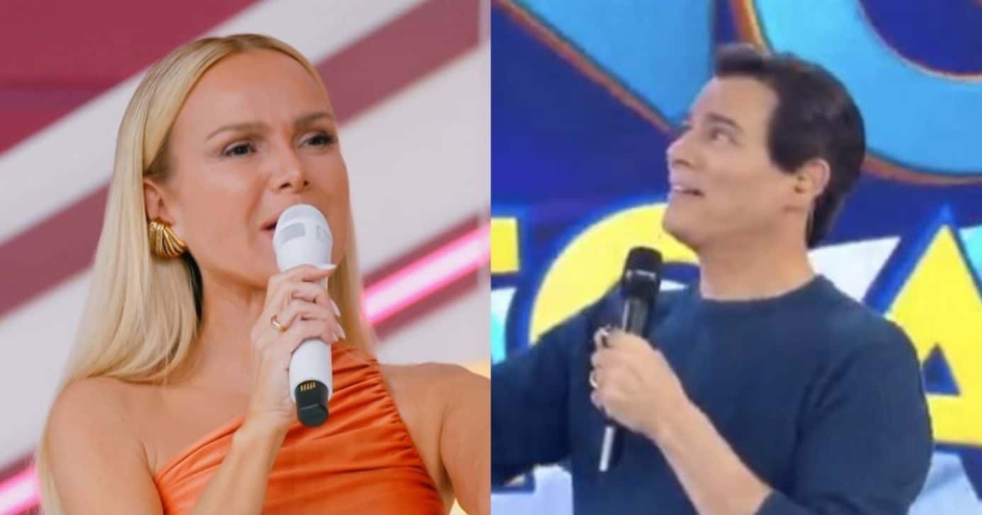Eliana e Celso Portiolli (Fotos: Reproduções / SBT / Globo)