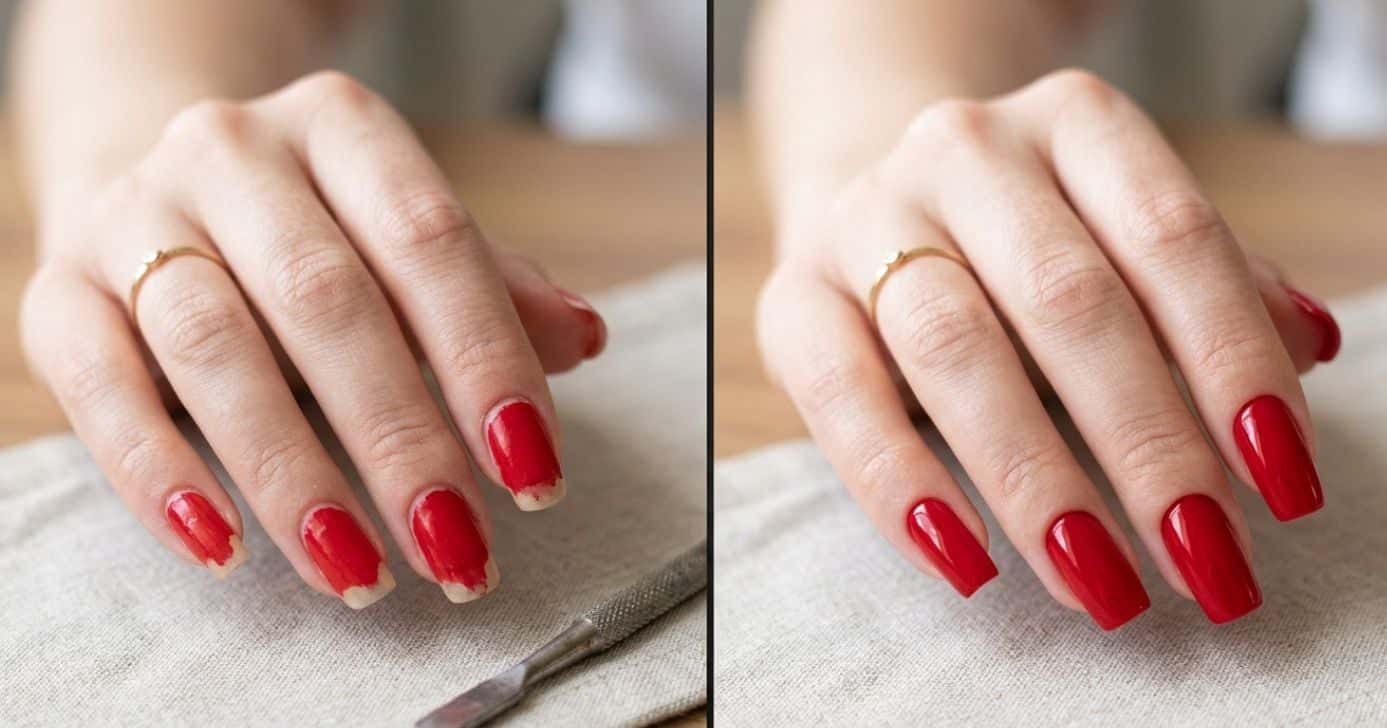 Ilustração antes e depois de unhas (Foto: Montagem TV Foco / GMN)