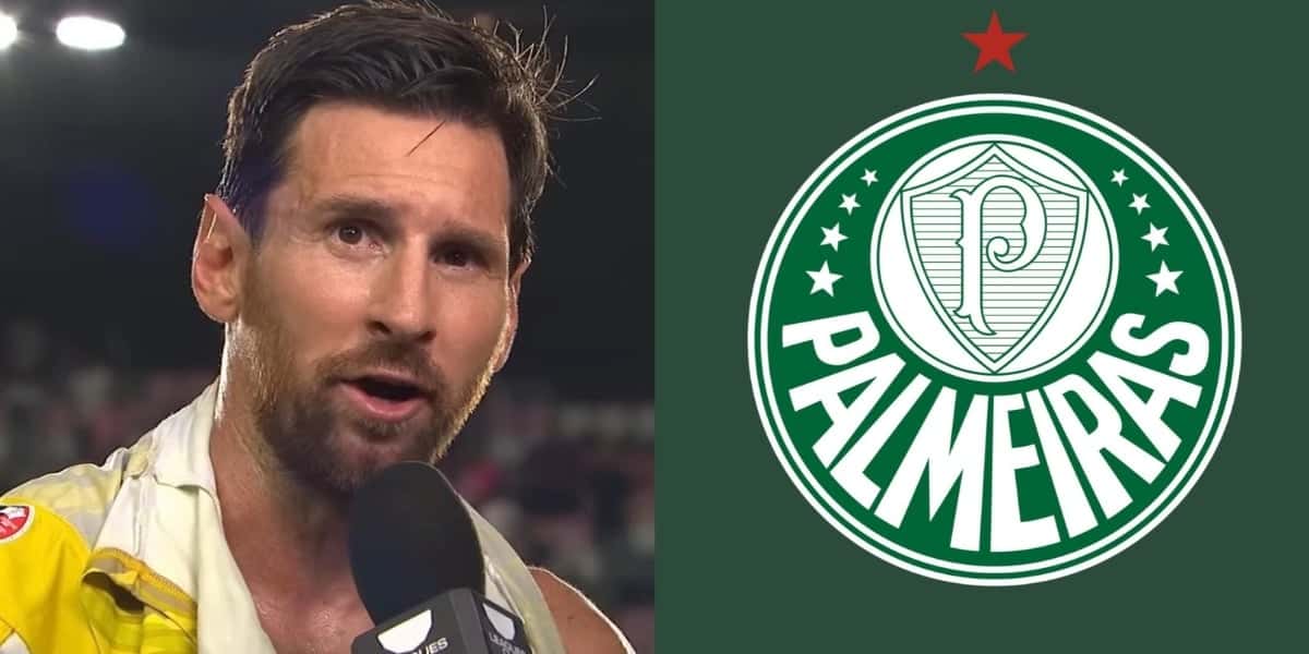 Messi e escudo do Palmeiras (Foto YouTube MLS )