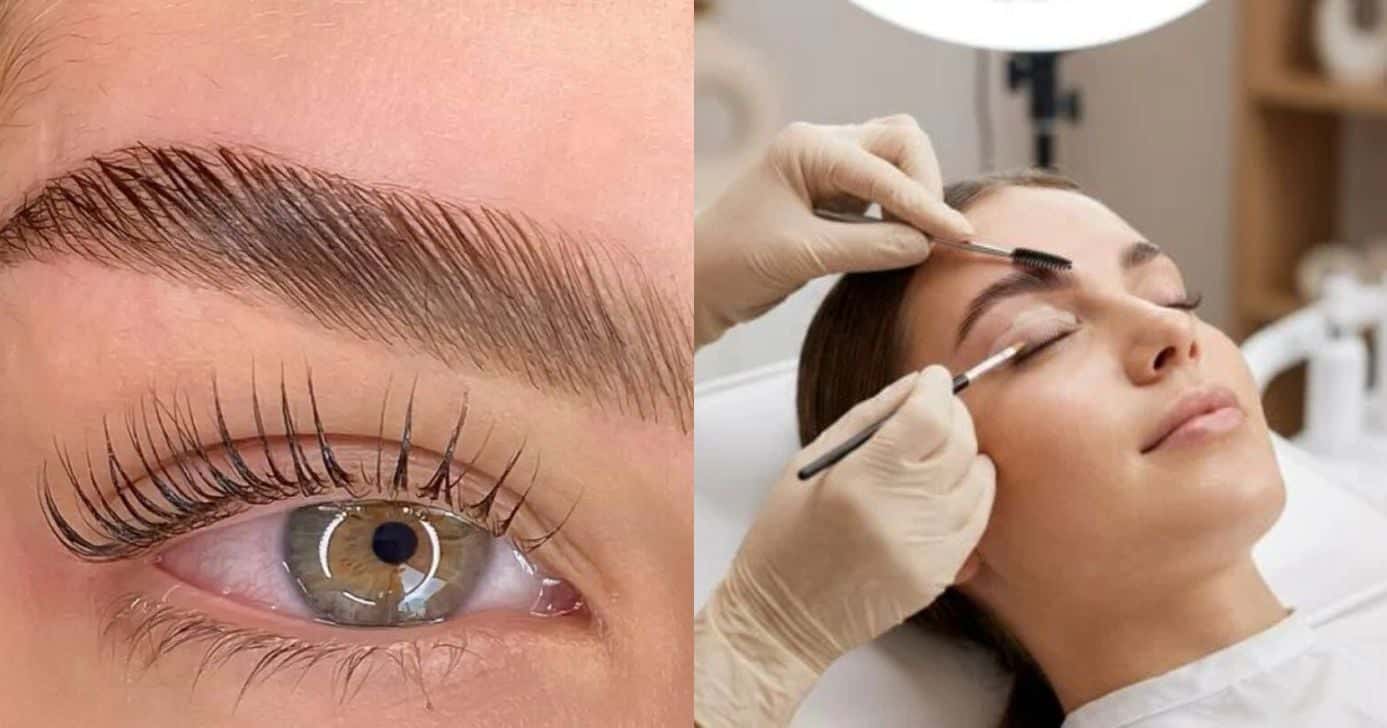 Lash lifting nos cílios: Técnica valoriza os fios naturalmente - Foto: Montagem